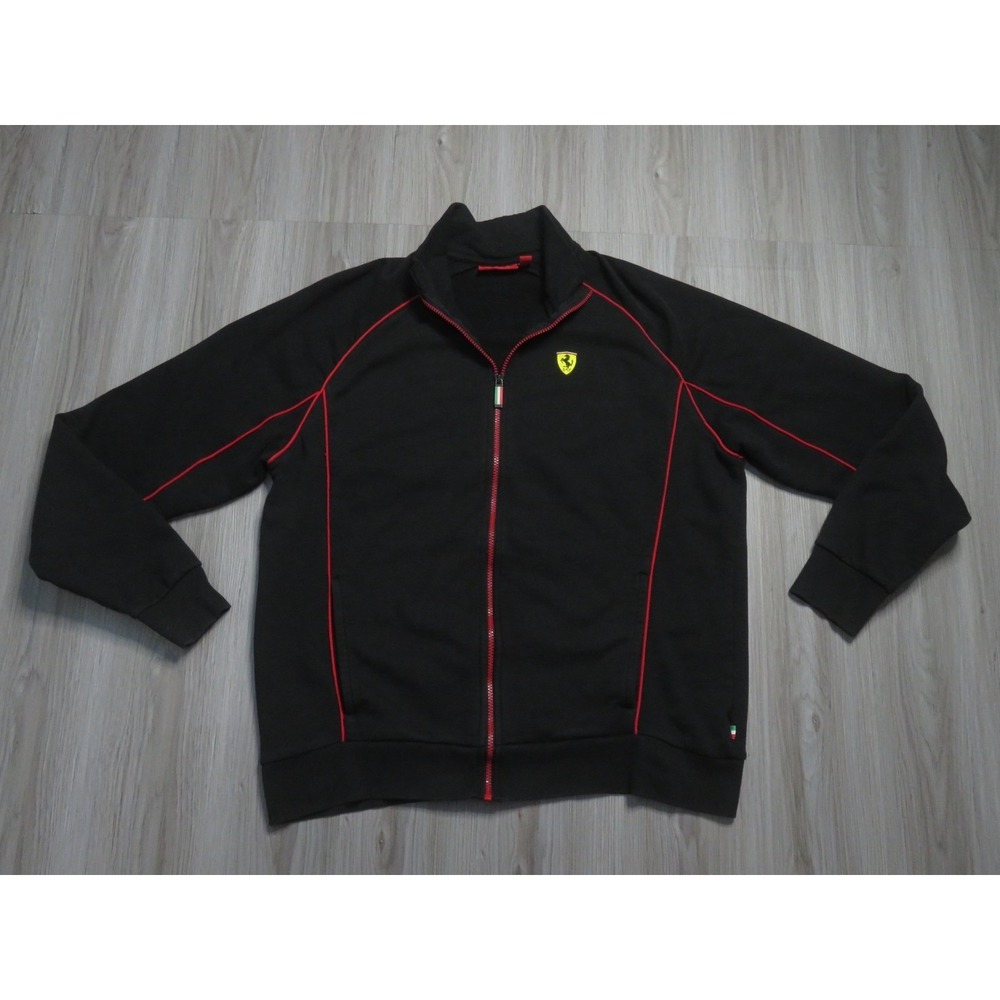 Ferarri Scuderia Full Zip Track Jacket Size XL Men Pre Owned F1 Official